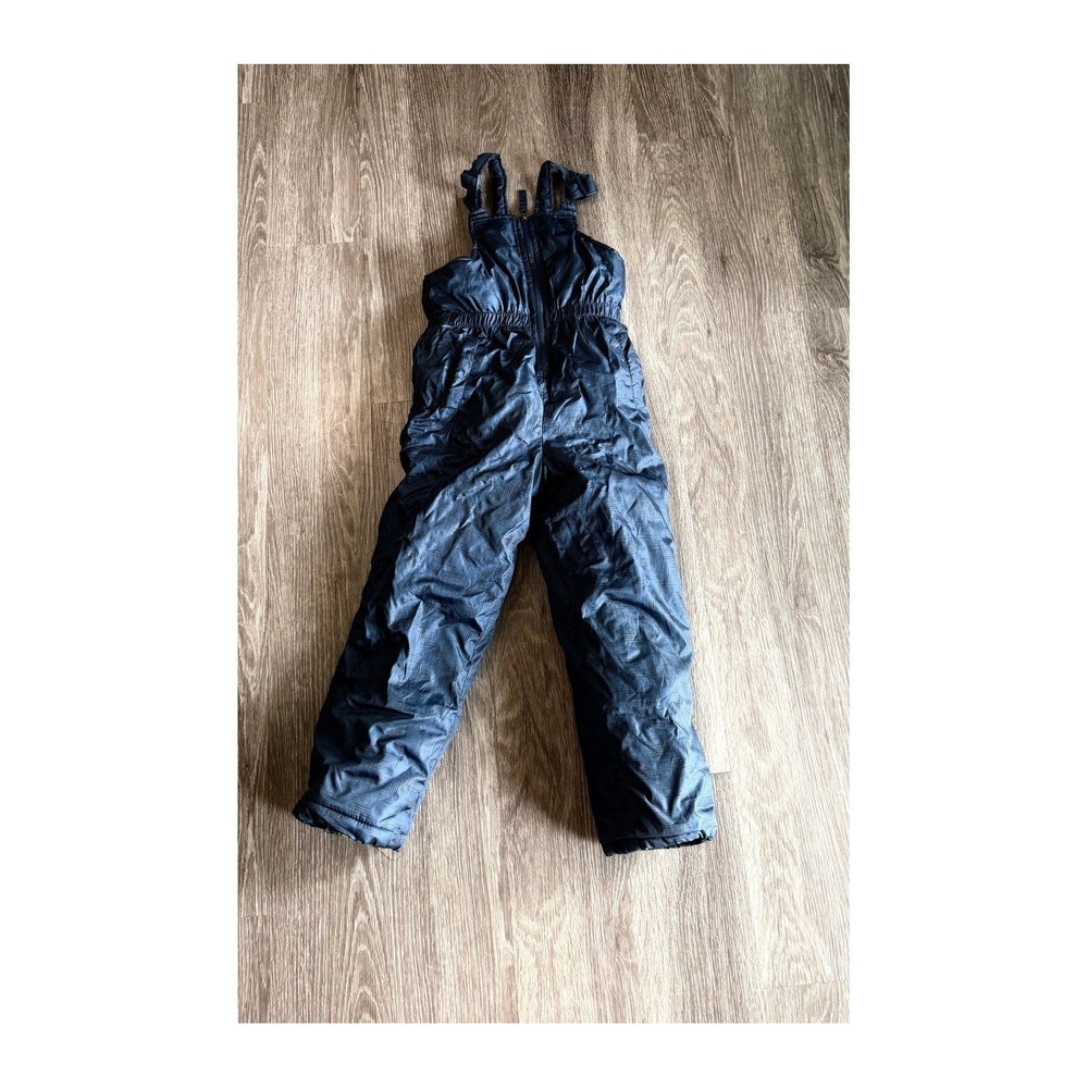 iXtreme Kids Snow Bibs Navy Blue Insulated Size 7 Winter Overalls Patterned